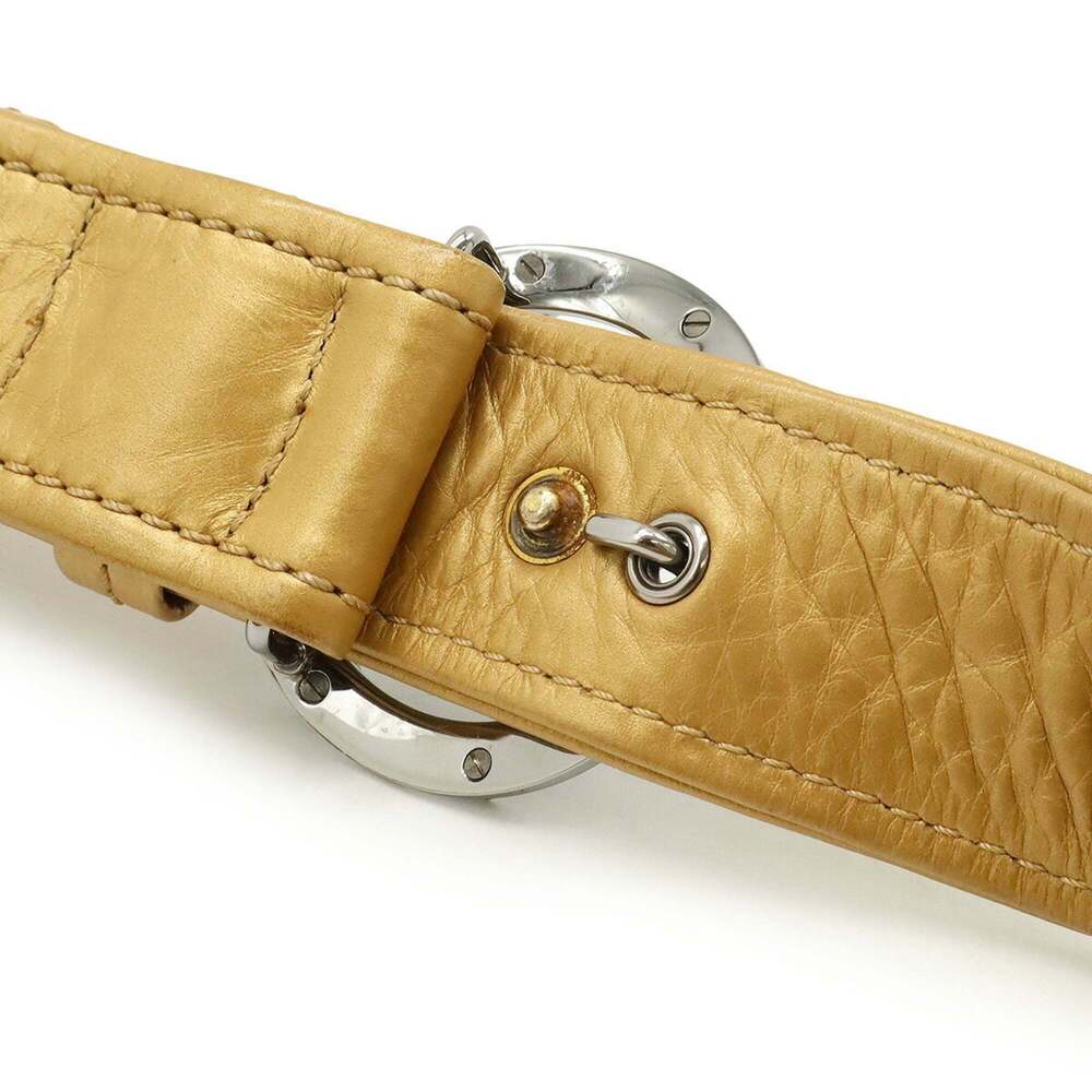 CHANEL Gold Leather Logo Shoulder Bag - Picture 7 of 9